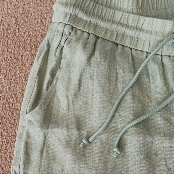 MEDIUM. TALL. HALARA WIDE LEG CASUAL LINEN FEEL DRAWSTRING PANTS - Picture 6 of 9